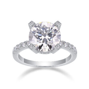 Radiant - A Fashionable And Luxurious Jewelry Piece Set With 5-carat Moissanite S925 Sterling Silver And Platinum-plated Diamond